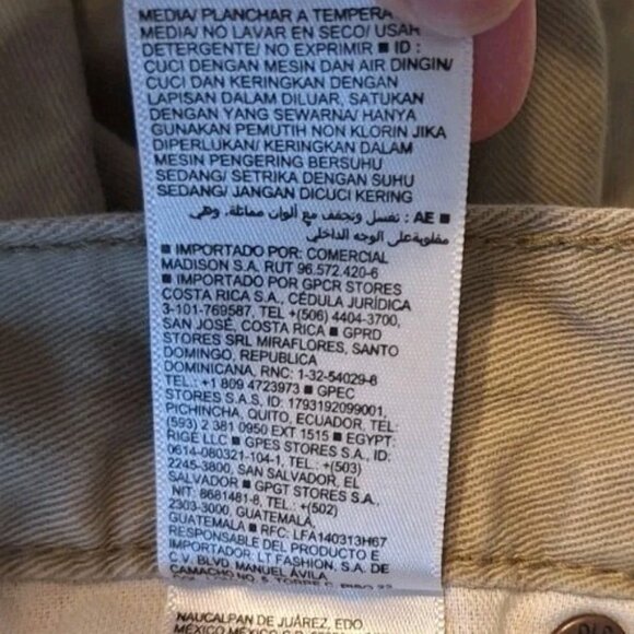 Old Navy Mens BEIGE Straight Built In Tough Jeans 38x32 - Picture 5 of 6